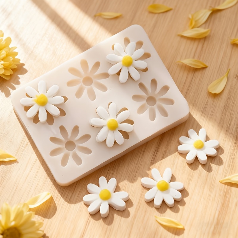 Soap Making Designs - 1pc 3D Daisy Sunflower Silicone Mold