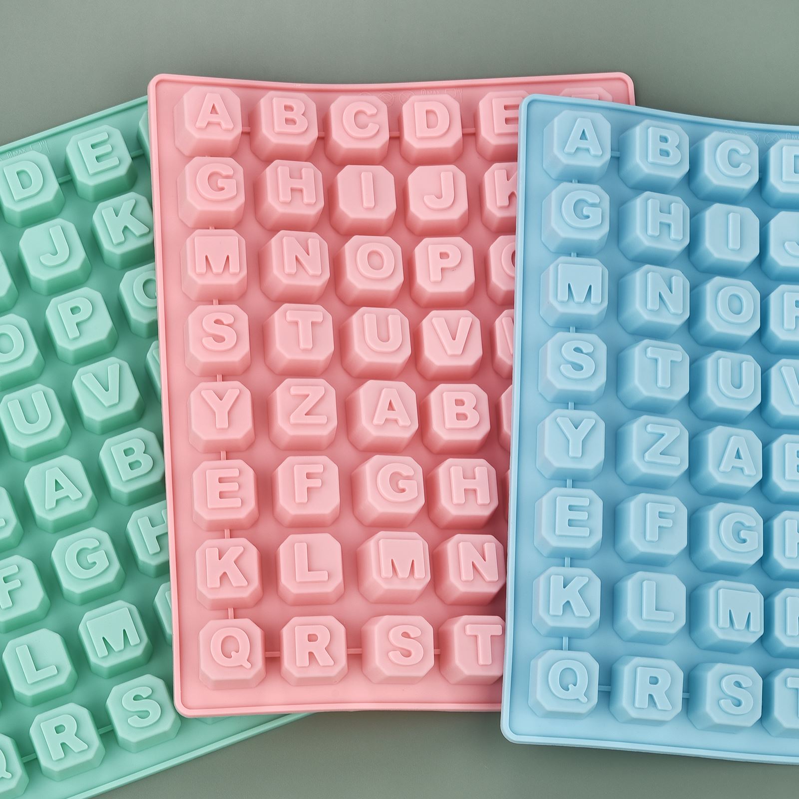 Soap Making Designs - 48 Letter Enghish Alphabet letter Silicone