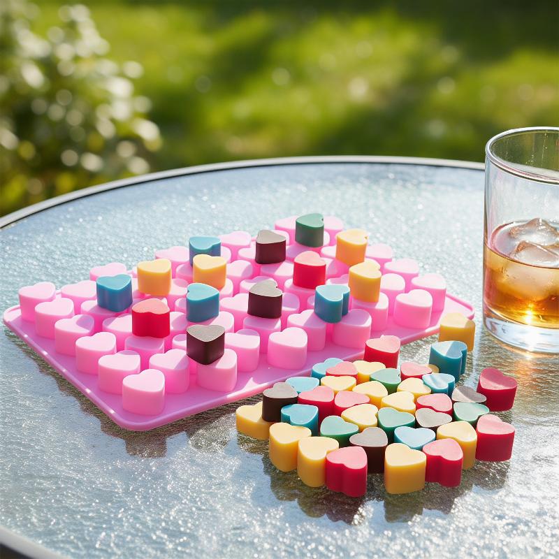 55 Grids Heart Silicone Cake M - Soap Making Designs ulasan dan harga