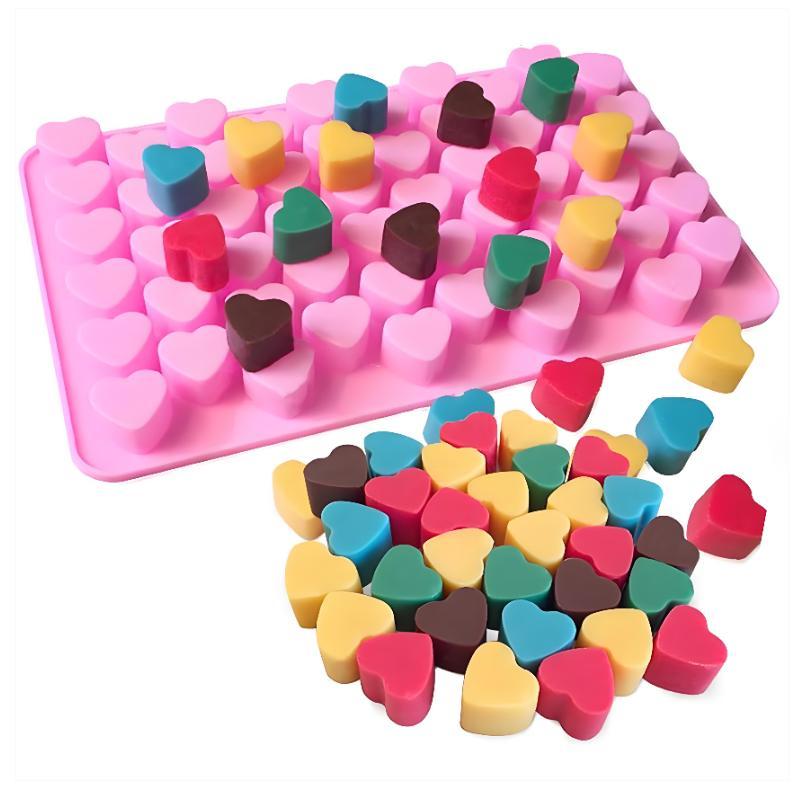 55 Grids Heart Silicone Cake M - Soap Making Designs ulasan dan harga