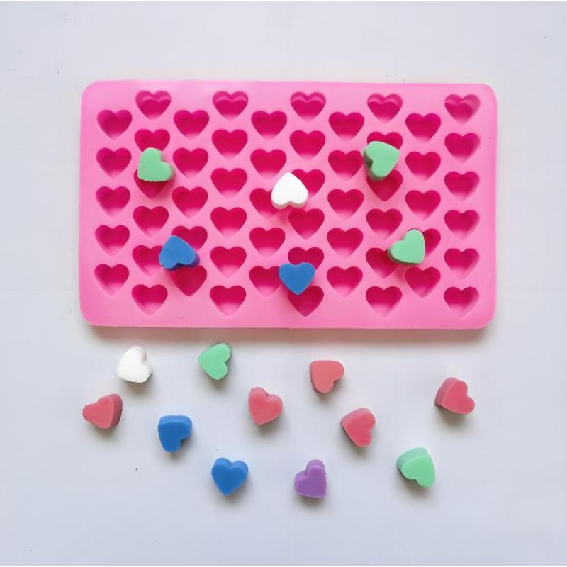 55 Grids Heart Silicone Cake M - Soap Making Designs ulasan dan harga