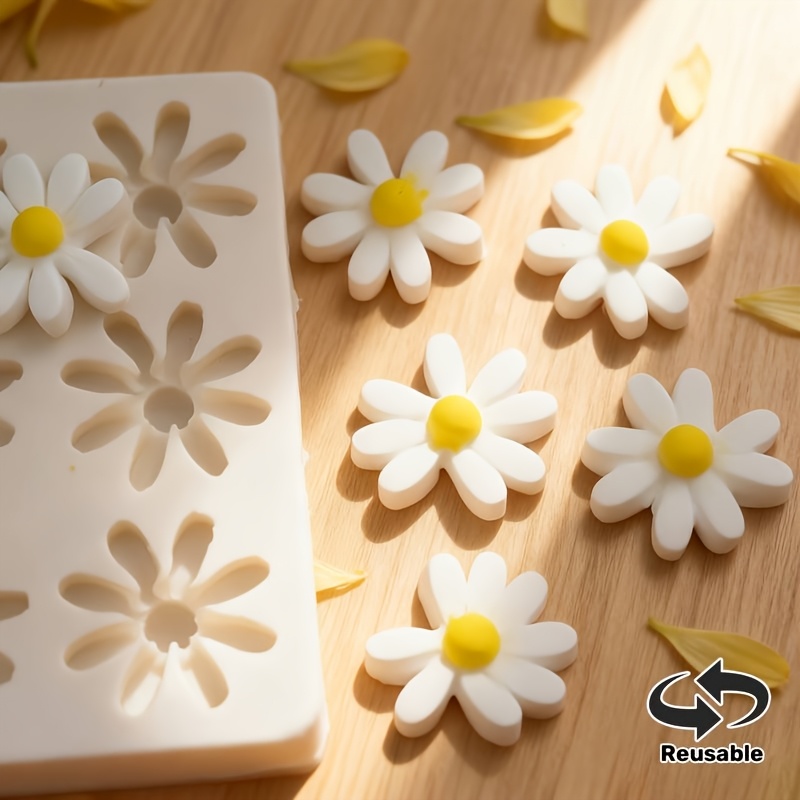1pc 3D Daisy Sunflower Silicon - Soap Making Designs ulasan dan harga
