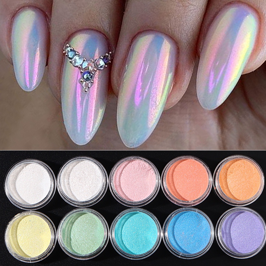 10pcs Set Nail Mermaid Dipping - Mica Powder Colorant ulasan dan harga