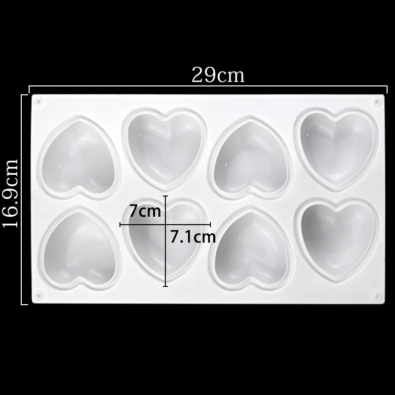 Love Heart Silicone Soap Mold  - Soap Making Guide For Beginners ulasan dan harga