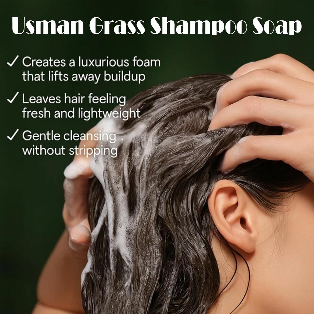 80g Usman Grass Solid Shampoo  - Soap Making Essential Oils ulasan dan harga