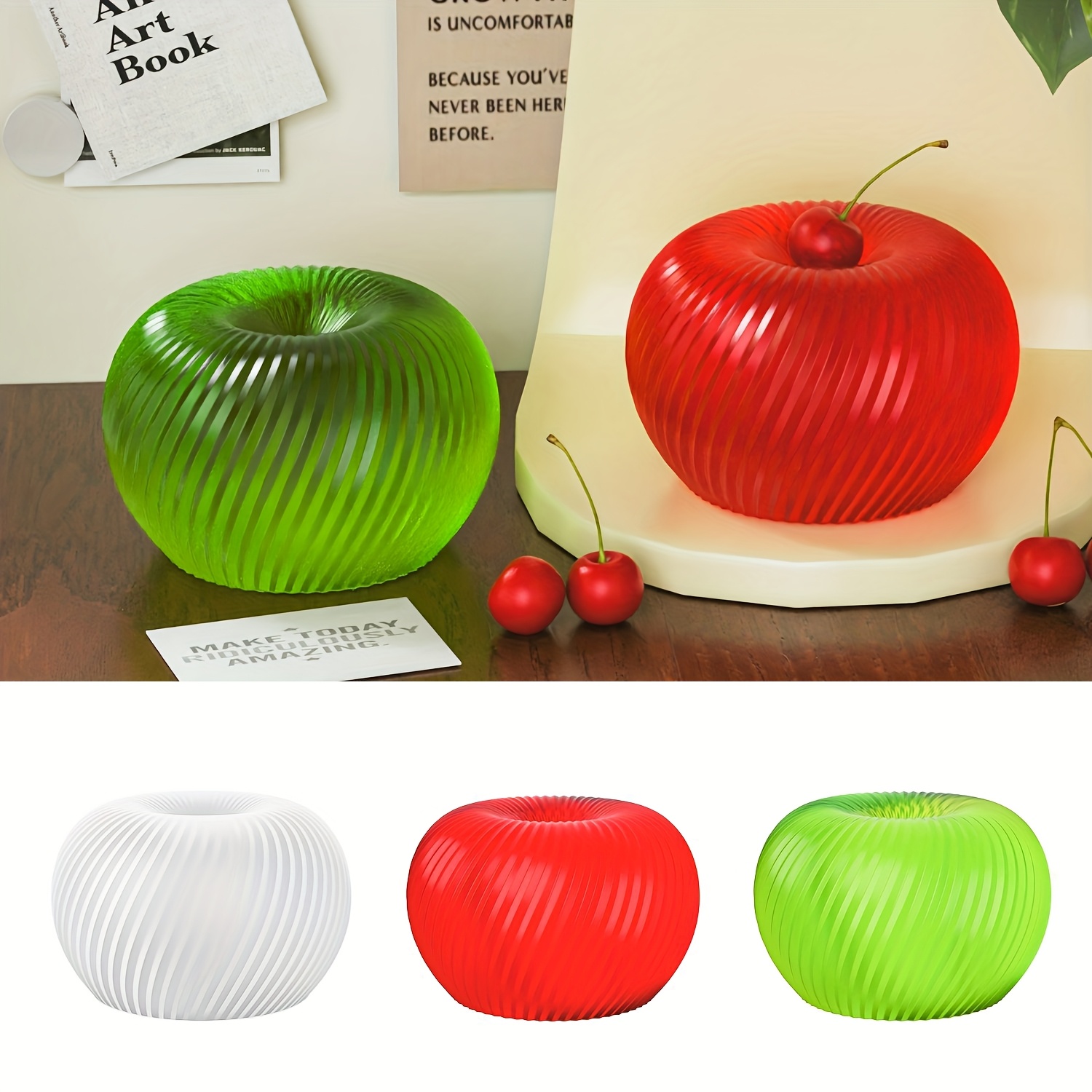 A trendy red apple silicone mo - Soap Making Designs ulasan dan harga