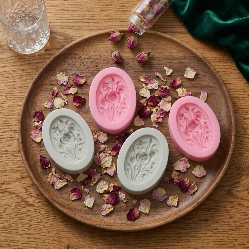 4 Silicone mold with flower sh - Soap Making Designs ulasan dan harga
