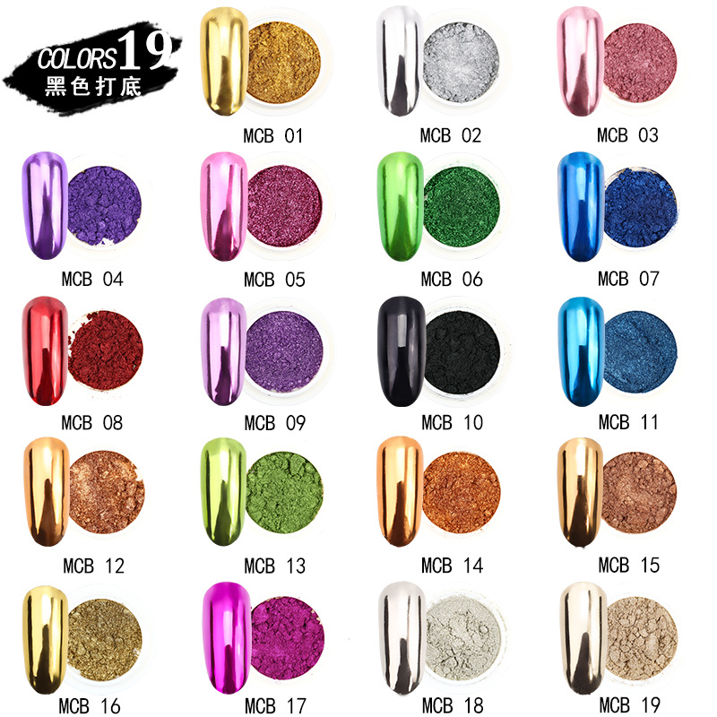 2BOX/Set Red Green Chrome Mirr - Mica Powder Colorant ulasan dan harga