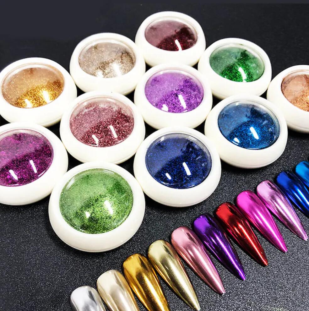 2BOX/Set Red Green Chrome Mirr - Mica Powder Colorant ulasan dan harga